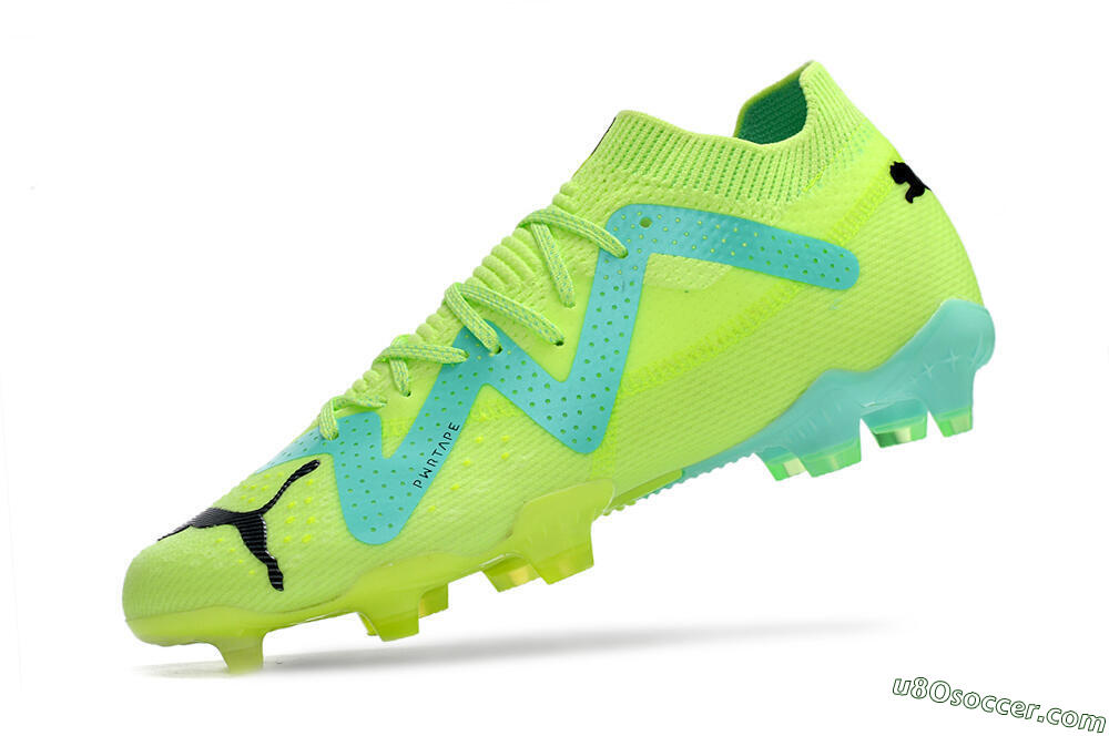 Puma Future Ultimate FG Firm Ground Soccer Cleats - Green/Blue/Black 5