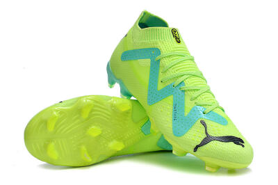 Puma Future Ultimate FG Firm Ground Soccer Cleats - Green/Blue/Black