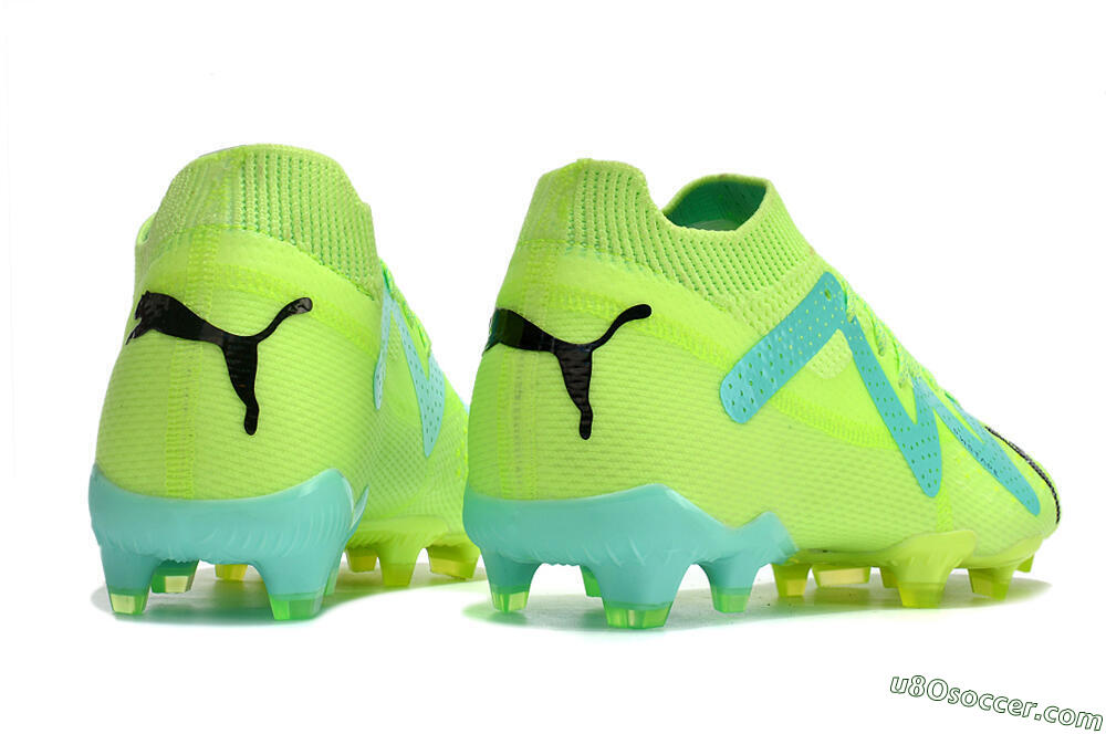 Puma Future Ultimate FG Firm Ground Soccer Cleats - Green/Blue/Black 6