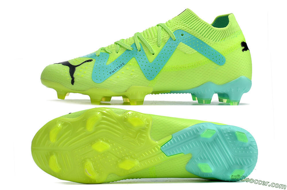 Puma Future Ultimate FG Firm Ground Soccer Cleats - Green/Blue/Black 0