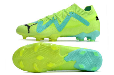Puma Future Ultimate FG Firm Ground Soccer Cleats - Green/Blue/Black
