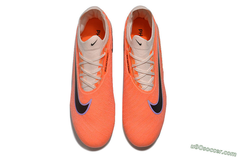 Nike Phantom GX Elite FG Firm Ground Soccer Cleats - Orange/Black/Purple 4