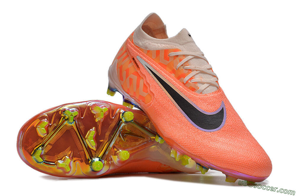 Nike Phantom GX Elite FG Firm Ground Soccer Cleats - Orange/Black/Purple 3