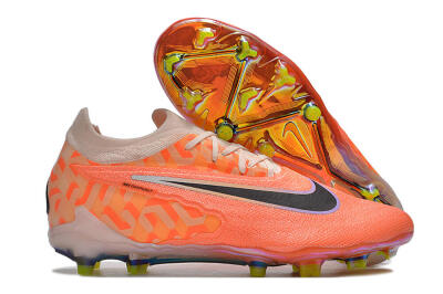 Nike Phantom GX Elite FG Firm Ground Soccer Cleats - Orange/Black/Purple