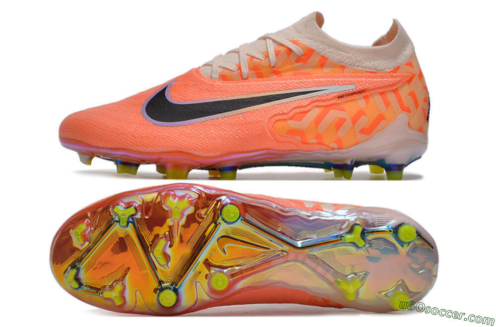 Nike Phantom GX Elite FG Firm Ground Soccer Cleats - Orange/Black/Purple 0