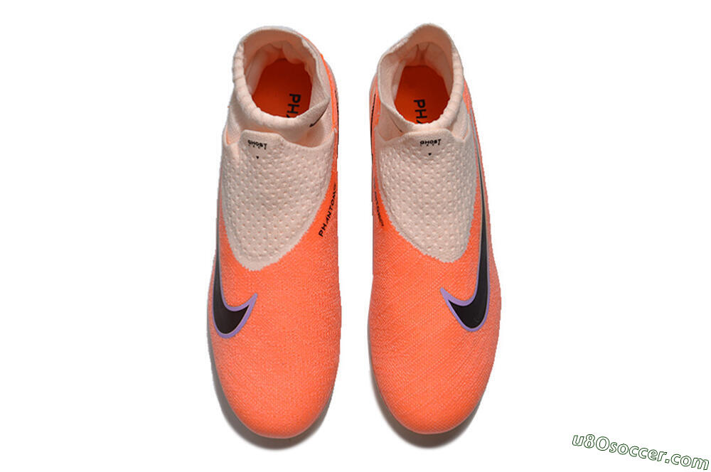 Nike Phantom GX DF Elite FG Firm Ground Soccer Cleats - Orange/Black/Purple 4