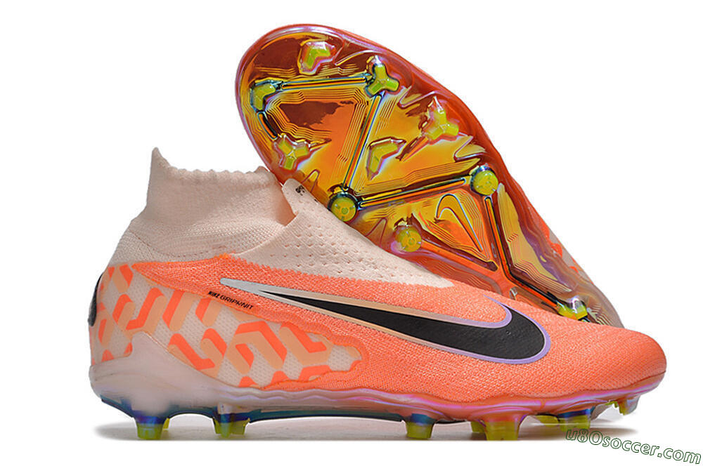 Nike Phantom GX DF Elite FG Firm Ground Soccer Cleats - Orange/Black/Purple 1