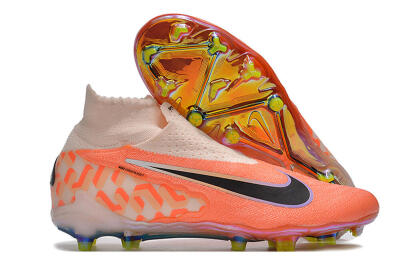 Nike Phantom GX DF Elite FG Firm Ground Soccer Cleats - Orange/Black/Purple