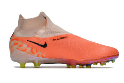 Nike Phantom GX DF Elite FG Firm Ground Soccer Cleats - Orange/Black/Purple