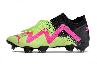 Puma Future Ultimate FG Firm Ground Soccer Cleats - Green/Pink/Black