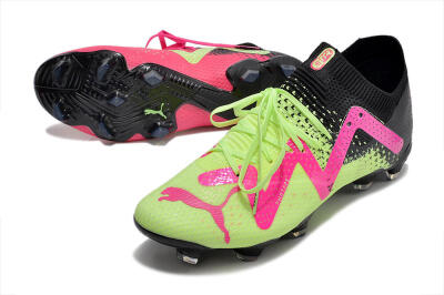 Puma Future Ultimate FG Firm Ground Soccer Cleats - Green/Pink/Black