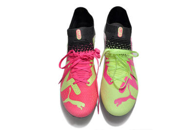 Puma Future Ultimate FG Firm Ground Soccer Cleats - Green/Pink/Black
