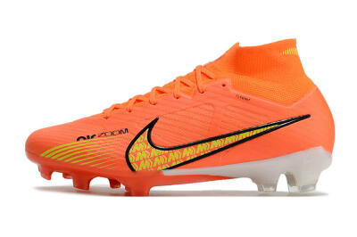 Nike Air Zoom Mercurial Superfly 9 Elite FG Firm Ground Soccer Cleats - Orange/Yellow
