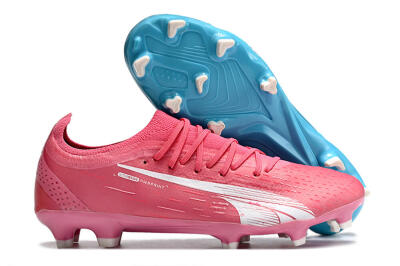 Puma Ultra Ultimate FG Firm Ground Soccer Cleats - Blue/White/Pink