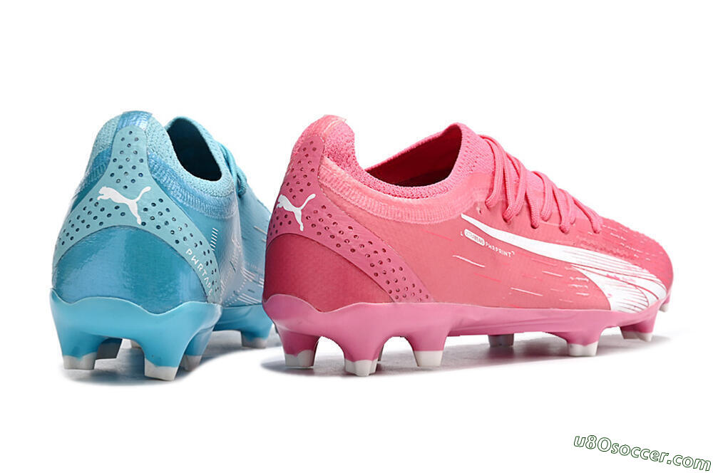 Puma Ultra Ultimate FG Firm Ground Soccer Cleats - Blue/White/Pink 6