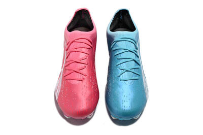 Puma Ultra Ultimate FG Firm Ground Soccer Cleats - Blue/White/Pink
