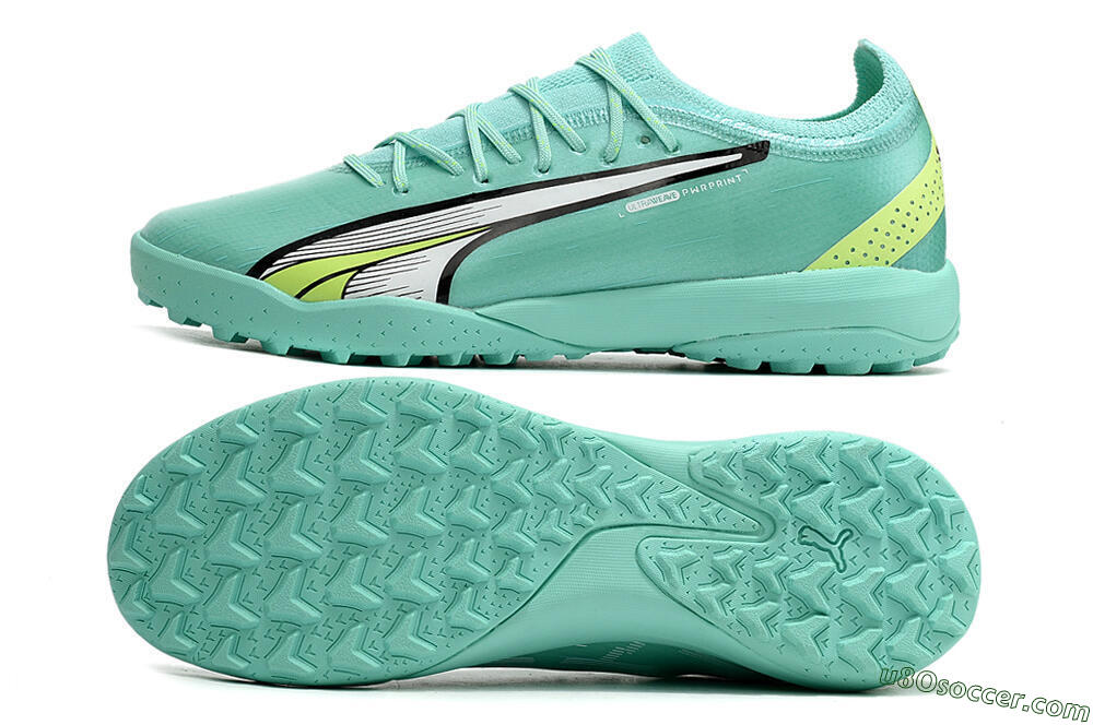 Puma Ultra Ultimate TF Artificial Turf Soccer Shoes - Blue/Yellow/Silver 0