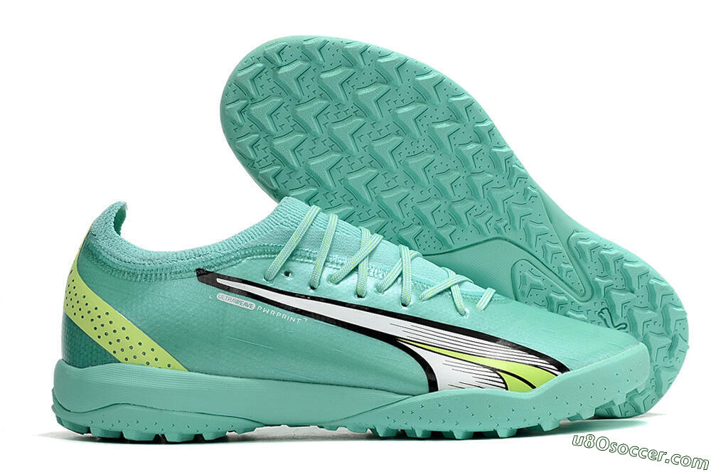 Puma Ultra Ultimate TF Artificial Turf Soccer Shoes - Blue/Yellow/Silver 1