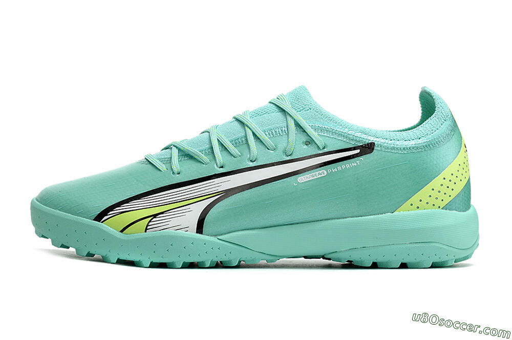 Puma Ultra Ultimate TF Artificial Turf Soccer Shoes - Blue/Yellow/Silver 2