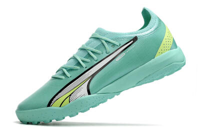 Puma Ultra Ultimate TF Artificial Turf Soccer Shoes - Blue/Yellow/Silver