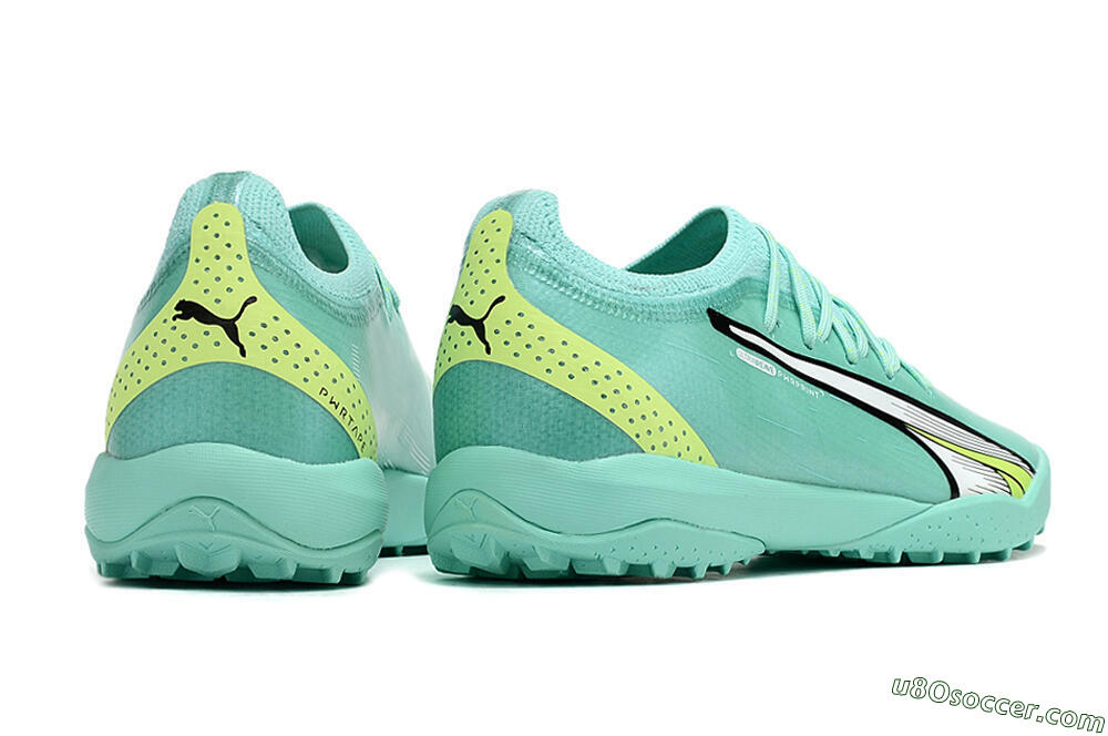 Puma Ultra Ultimate TF Artificial Turf Soccer Shoes - Blue/Yellow/Silver 6