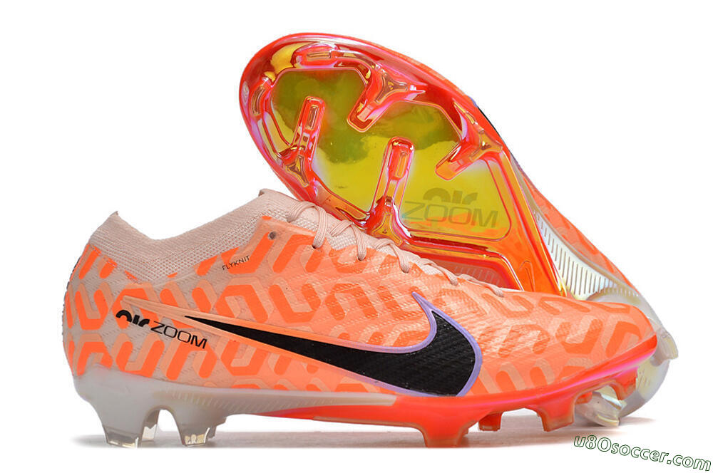 Nike Air Zoom Mercurial Vapor 15 Elite FG Firm Ground Soccer Cleats - Orange/Black/Purple 1