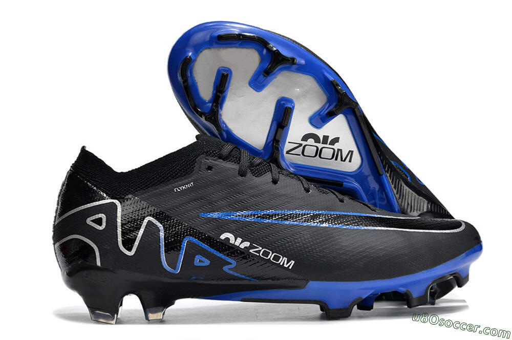 Nike Air Zoom Vapor 15 Elite SE FG Firm Ground Soccer Cleats - Black/Blue/White 1