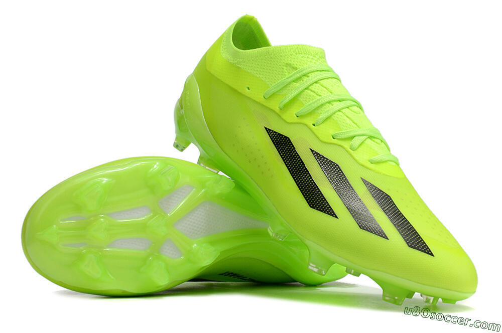 Adidas X Crazyfast.1 FG Firm Ground Soccer Cleats - Green/Black 3