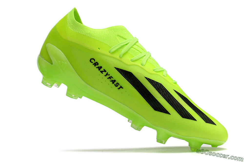 Adidas X Crazyfast.1 FG Firm Ground Soccer Cleats - Green/Black 4