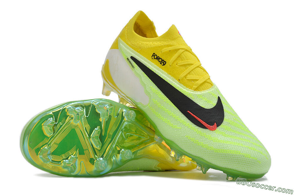 Nike Phantom GX Elite FG Firm Ground Soccer Cleats - Yellow/Green/Black/Red 3