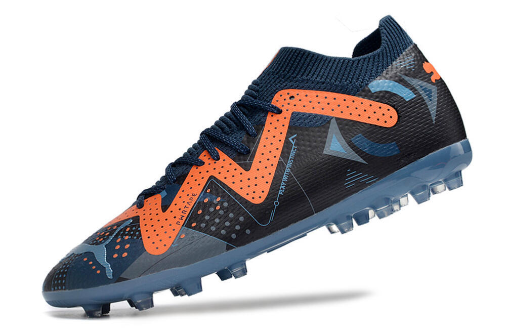 Puma Future Ultimate MG Multi Ground Soccer Cleats - Blue/Orange/Blue 5