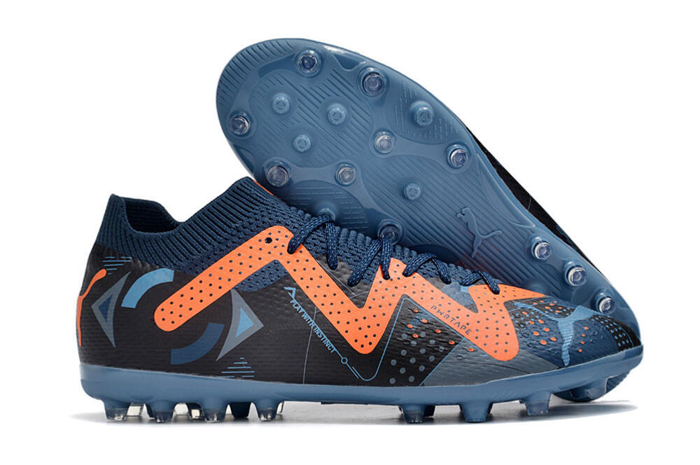 Puma Future Ultimate MG Multi Ground Soccer Cleats - Blue/Orange/Blue 1