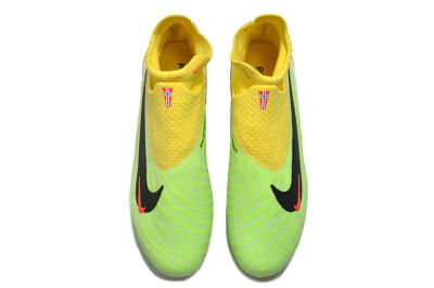 Nike Phantom GX Elite DF FG Firm Ground Soccer Cleats - Yellow/Green/Black/Red