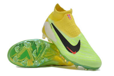 Nike Phantom GX Elite DF FG Firm Ground Soccer Cleats - Yellow/Green/Black/Red