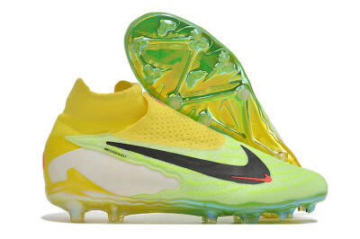 Nike Phantom GX Elite DF FG Firm Ground Soccer Cleats - Yellow/Green/Black/Red
