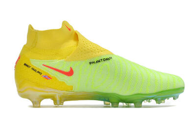 Nike Phantom GX Elite DF FG Firm Ground Soccer Cleats - Yellow/Green/Black/Red