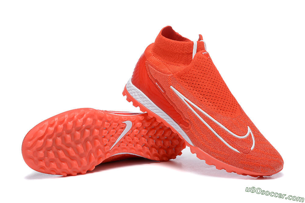 Nike Phantom GX Elite DF TF Artificial Turf Soccer Shoes - Red/White 4