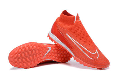 Nike Phantom GX Elite DF TF Artificial Turf Soccer Shoes - Red/White