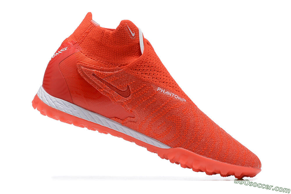Nike Phantom GX Elite DF TF Artificial Turf Soccer Shoes - Red/White 6