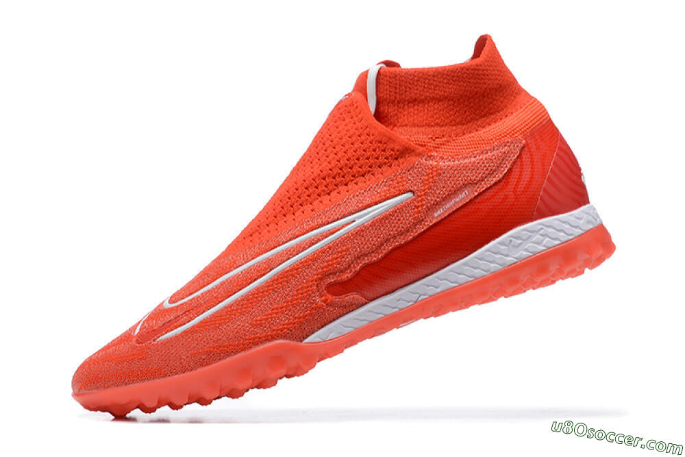 Nike Phantom GX Elite DF TF Artificial Turf Soccer Shoes - Red/White 7