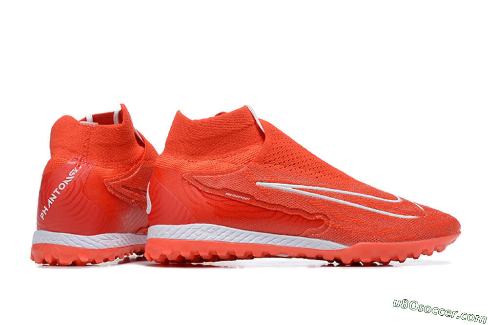 Nike Phantom GX Elite DF TF Artificial Turf Soccer Shoes - Red/White 8