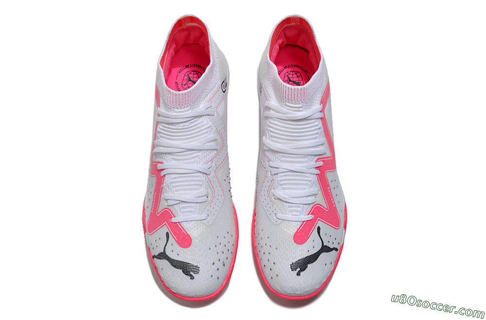 Puma Future Ultimate TF Artificial Turf Soccer Shoes - White/Red/Black 4