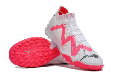 Puma Future Ultimate TF Artificial Turf Soccer Shoes - White/Red/Black