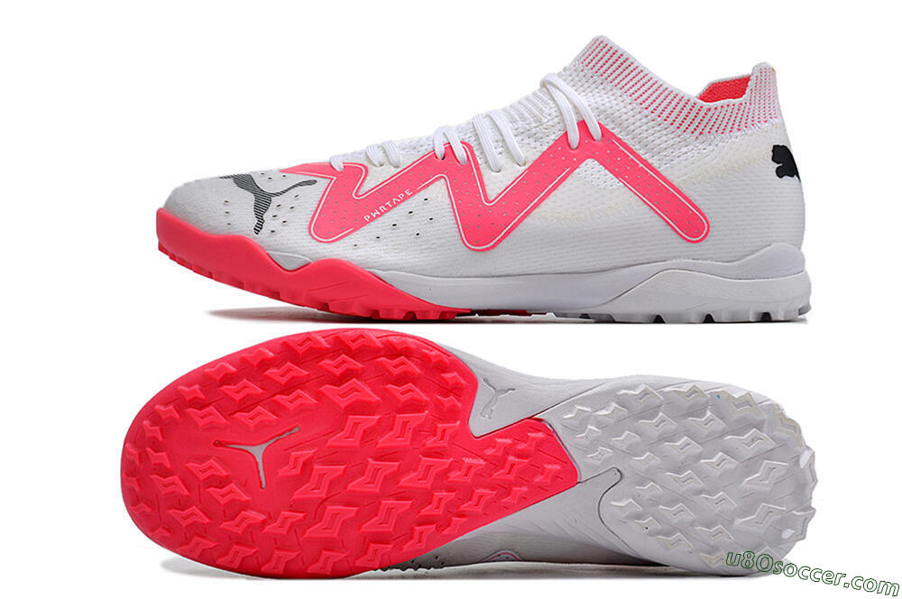 Puma Future Ultimate TF Artificial Turf Soccer Shoes - White/Red/Black 0