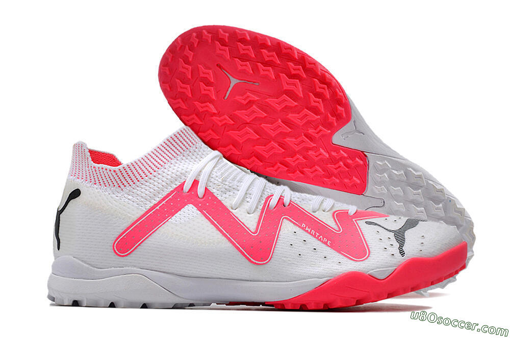 Puma Future Ultimate TF Artificial Turf Soccer Shoes - White/Red/Black 1