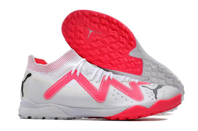Puma Future Ultimate TF Artificial Turf Soccer Shoes - White/Red/Black