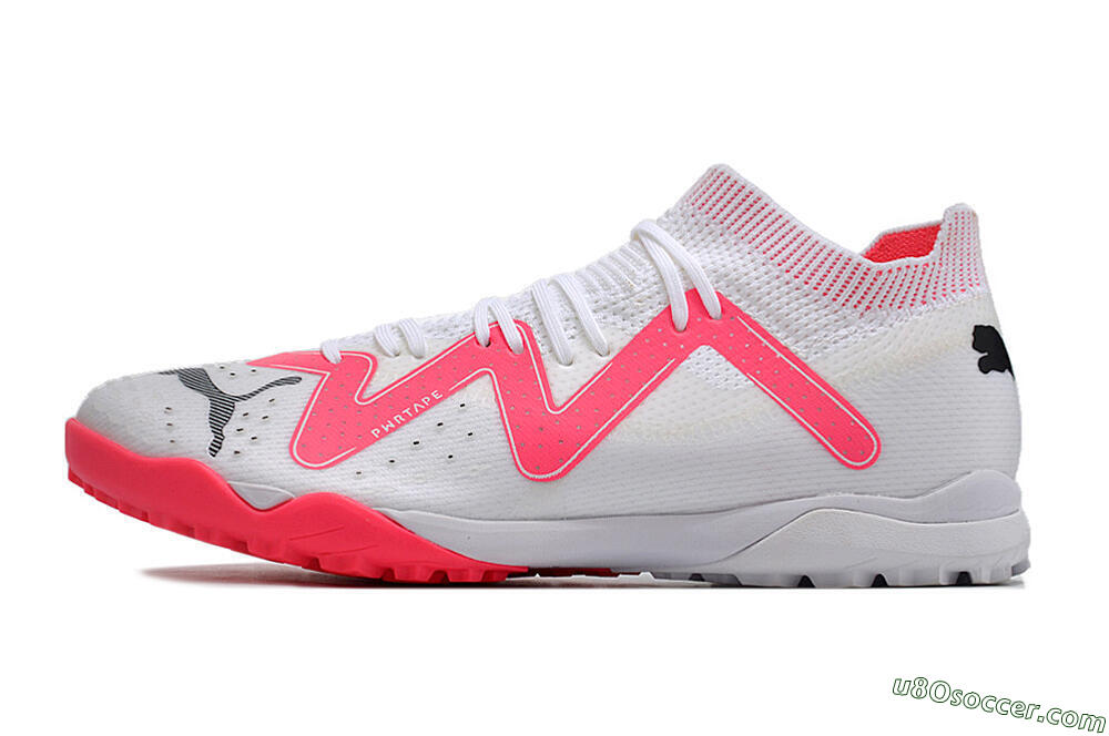 Puma Future Ultimate TF Artificial Turf Soccer Shoes - White/Red/Black 2