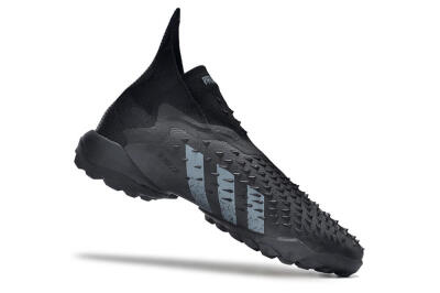 Adidas Predator Freak+ TF Artificial Turf Soccer Shoes - Black/Silver