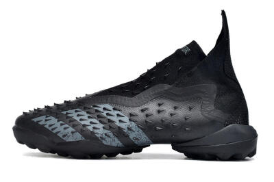 Adidas Predator Freak+ TF Artificial Turf Soccer Shoes - Black/Silver