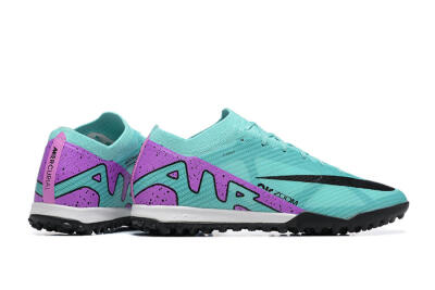 Nike Air Zoom Mercurial Vapor 15 Elite TF Artificial Turf Soccer Shoes - Blue/Black/Purple